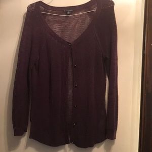 American eagle quarter sleeve mesh cardigan